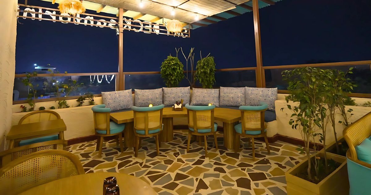 SkyDeck Santorini - Unforgettable Rooftop Dining at the Highest Lounge in Aligarh